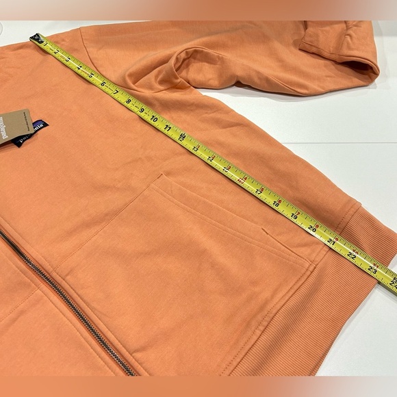 Patagonia Women's XL Ahnya Full-Zip Hoodie Sweatshirt Orange Rock Melon NWT Cozy - Picture 12 of 13